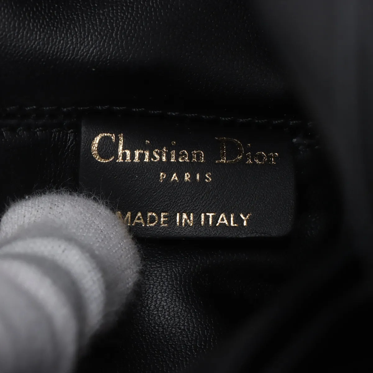 Christian Dior Black Macrocannage Lambskin Medium Dior Toujour Bag [Clearance Sale]