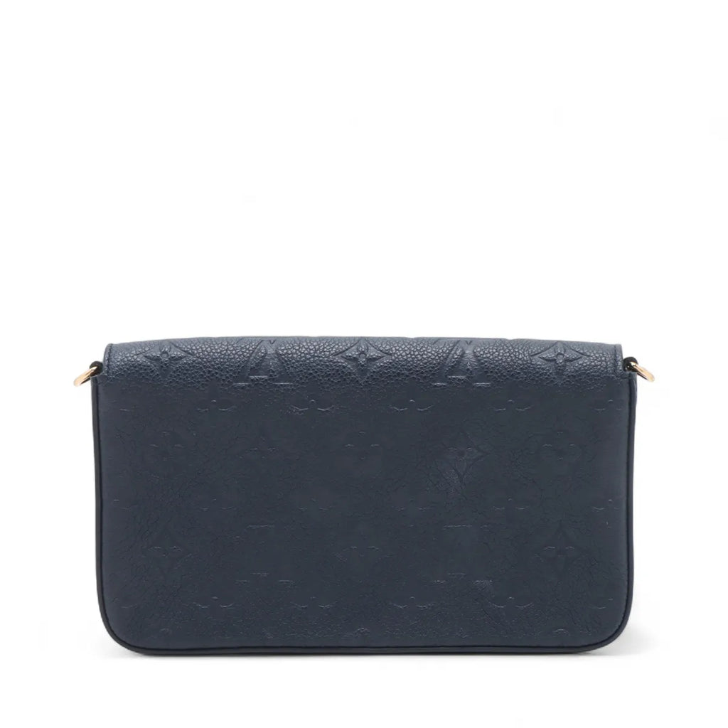 Louis Vuitton Navy Blue Monogram Empreinte Leather Pochette Felicie [Clearance Sale]