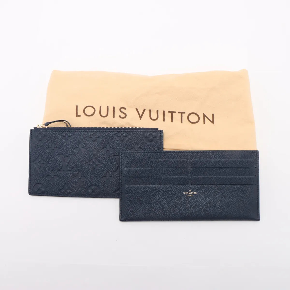 Louis Vuitton Navy Blue Monogram Empreinte Leather Pochette Felicie [Clearance Sale]