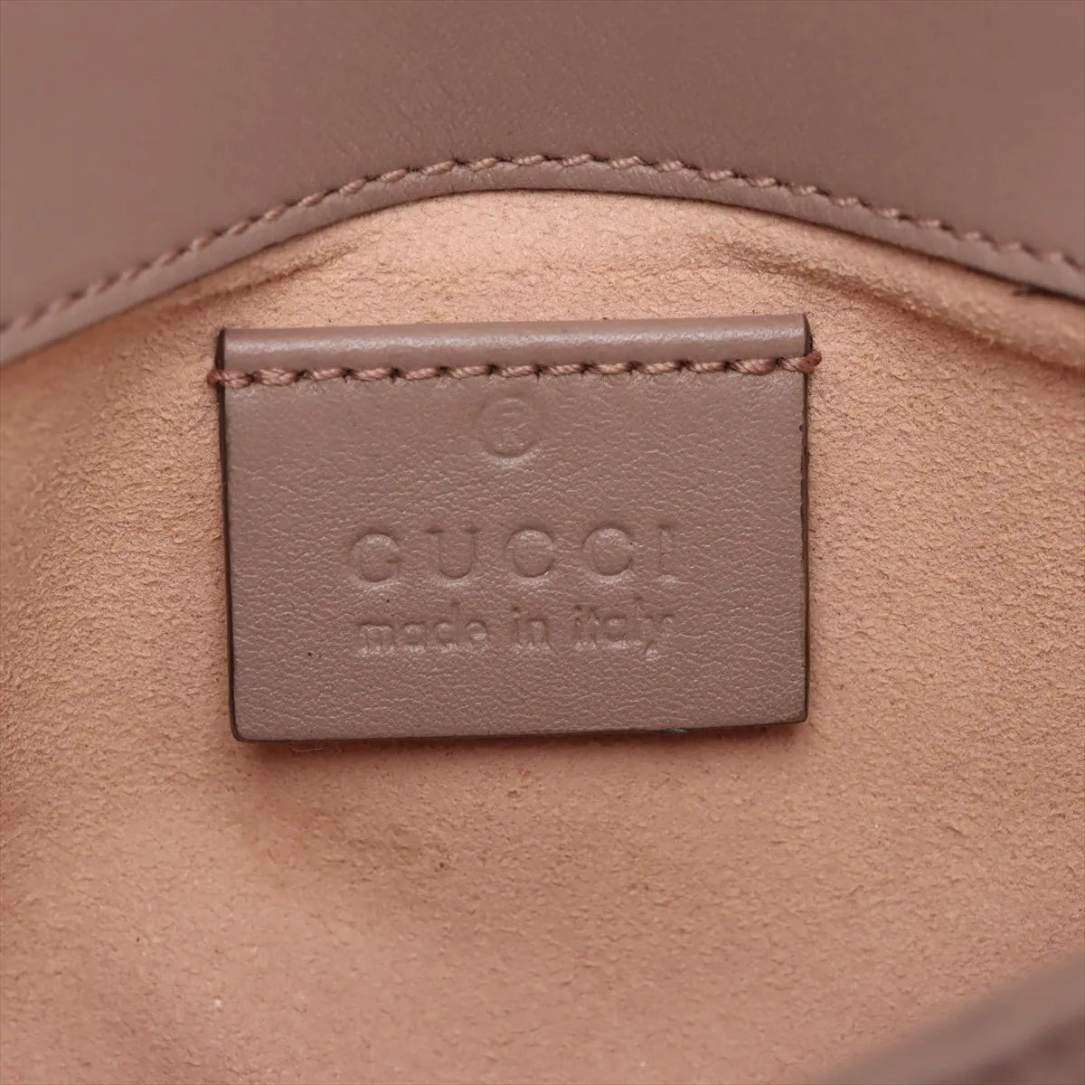 Gucci Beige Leather GG Marmont Super Mini Bag [Clearance Sale]