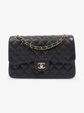 Chanel Classic Double Flap Black Caviar Leather Jumbo