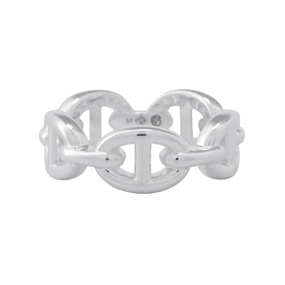 HERMES Chaine d'Ancre Anchene Ring Size PM/51 SV925