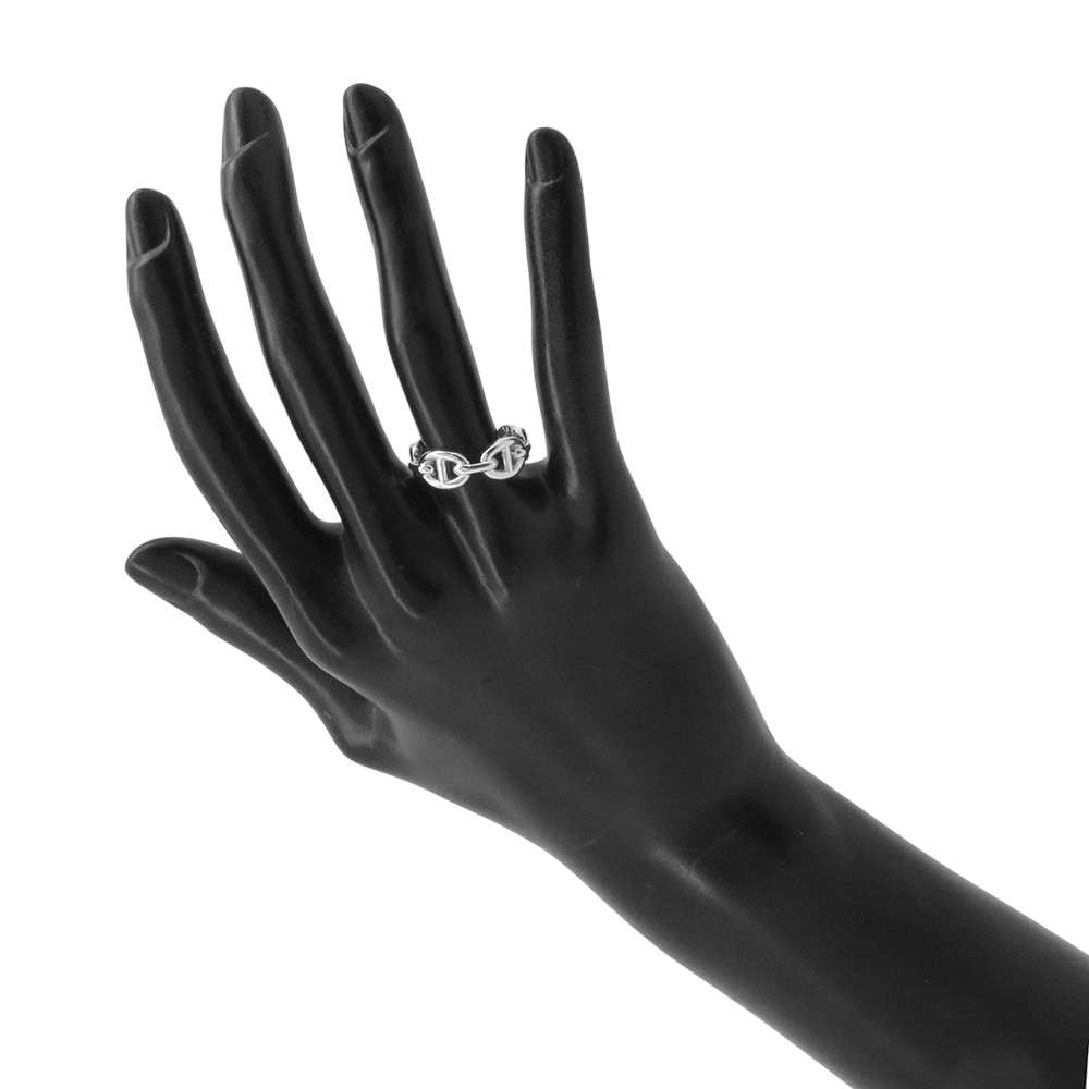HERMES Chaine d'Ancre Anchene Ring Size PM/51 SV925