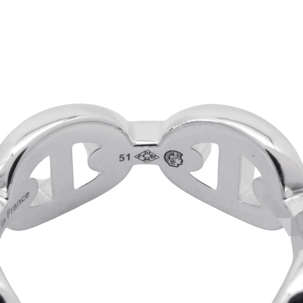 HERMES Chaine d'Ancre Anchene Ring Size PM/51 SV925