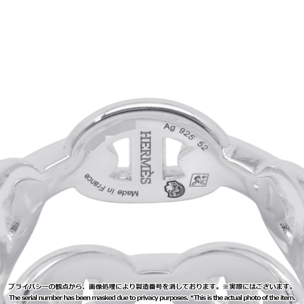HERMES Chaine d'Ancre Double Row Ring Size 52 SV925