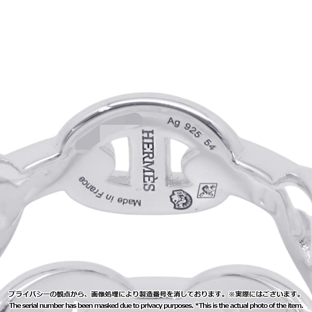 HERMES Chaine d'Ancre Double Row Ring Size 54 SV925