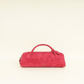 Alaia Framboise Suede Clutch Bag