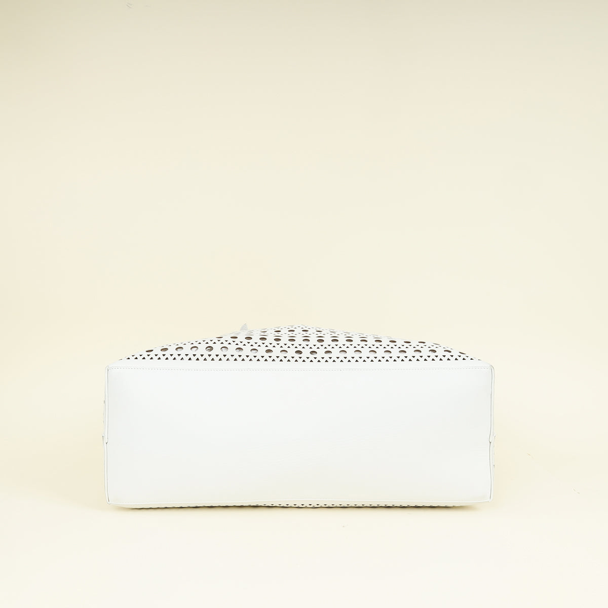Alaïa White Mina 44 Tote Bag