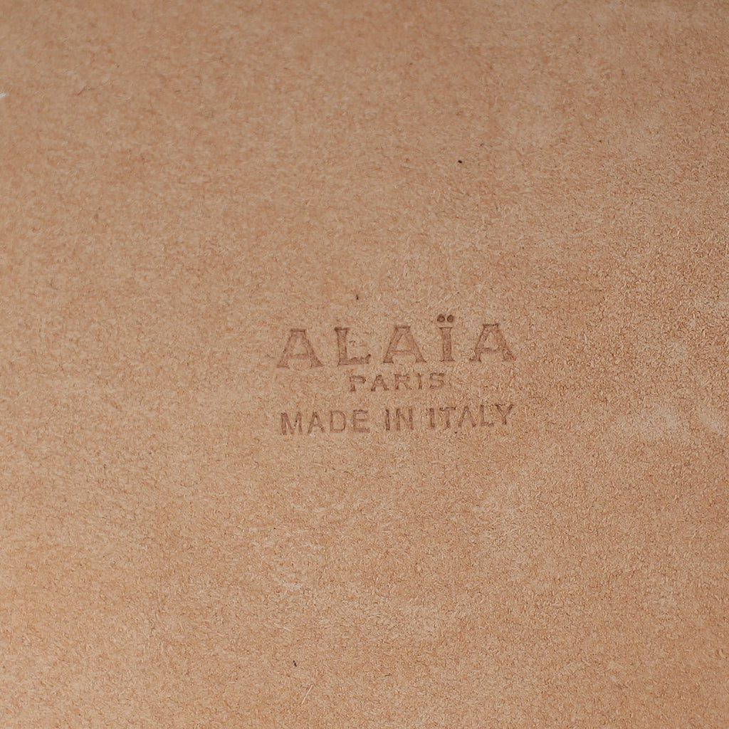 Alaïa White Mina 44 Tote Bag