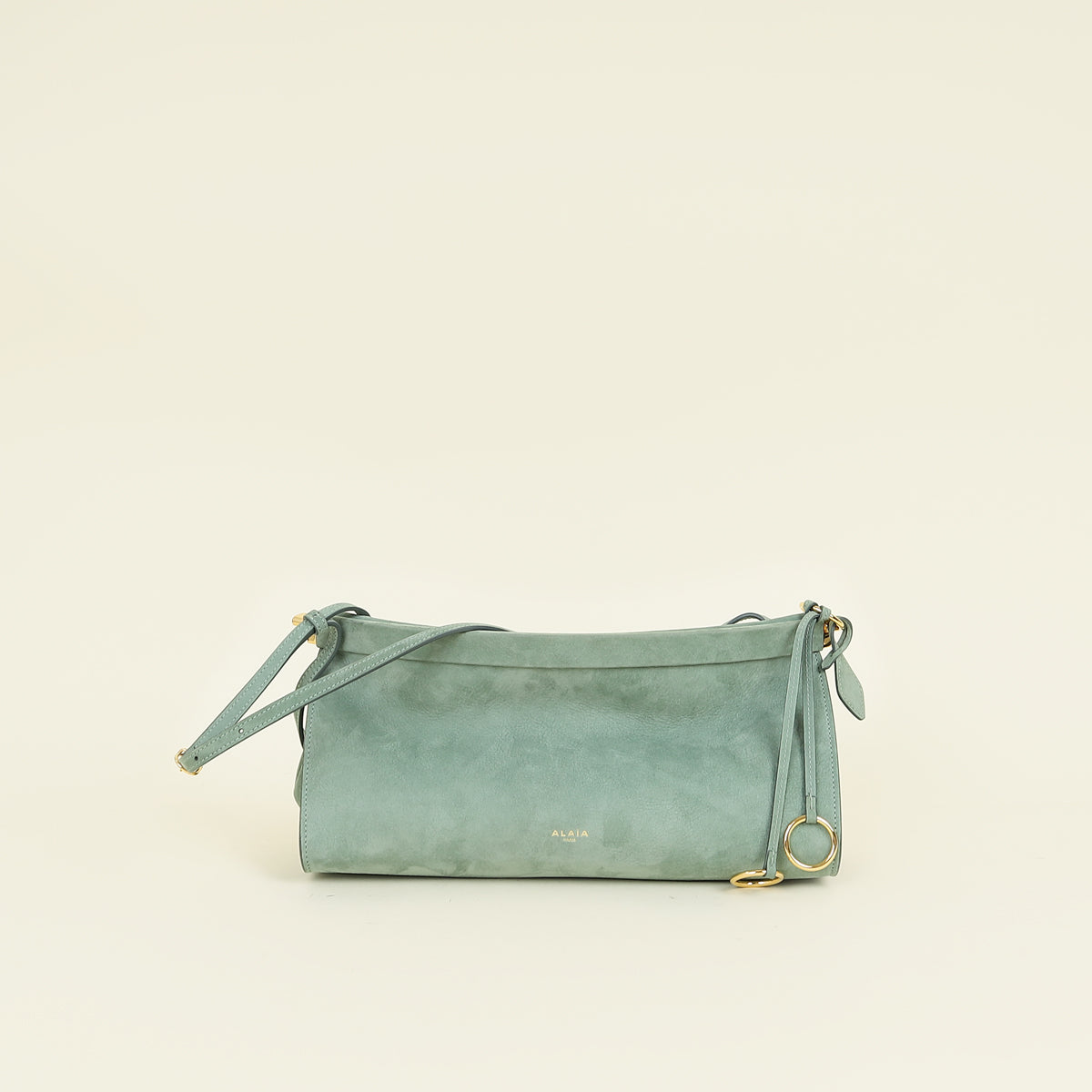 Alaïa Vert Sauge Le Click East West Medium Shoulder Bag