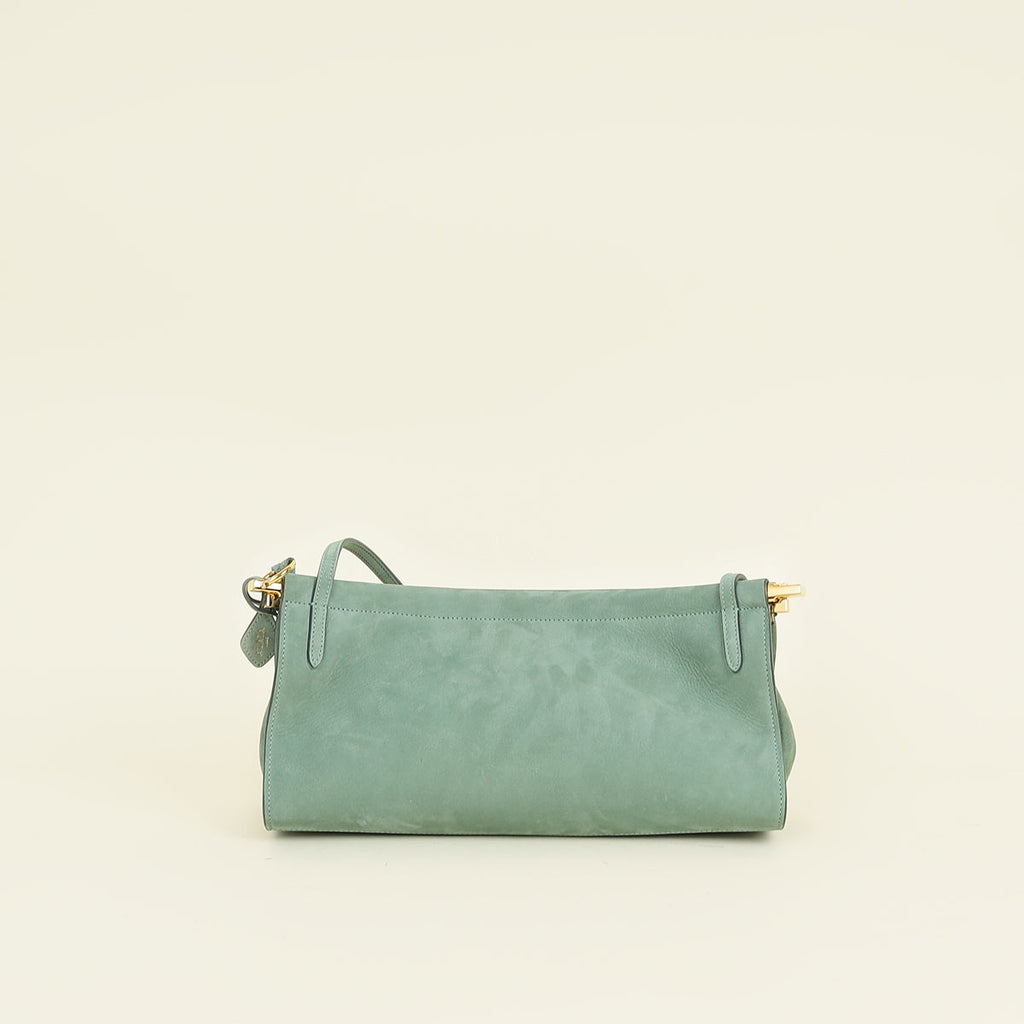 Alaïa Vert Sauge Le Click East West Medium Shoulder Bag
