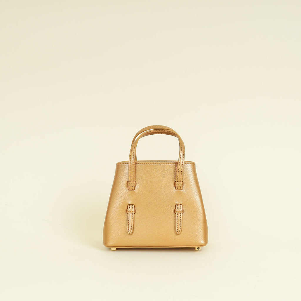 Alaïa Cuivre Mina 16 Metallic Bag