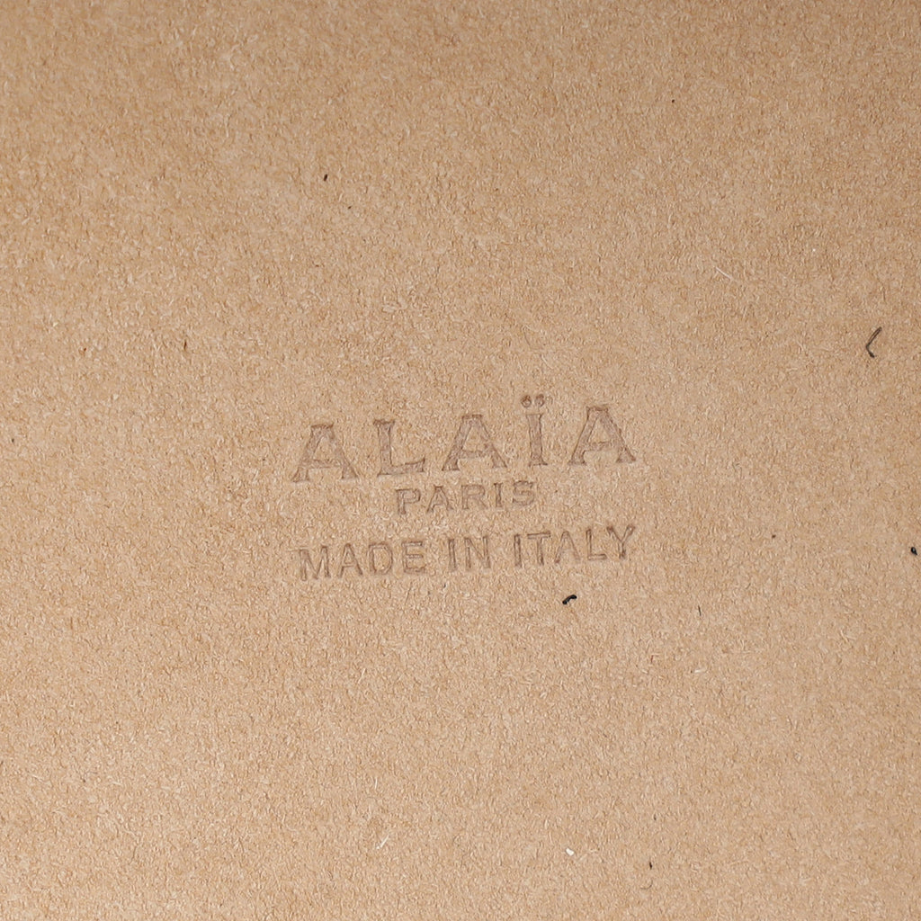 Alaia White Cut-Out Mina 44 Tote Bag