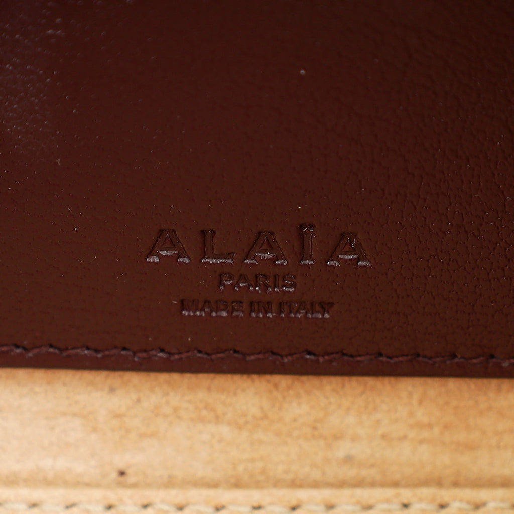 Alaia Burgundy Le Teckel Clutch Bag