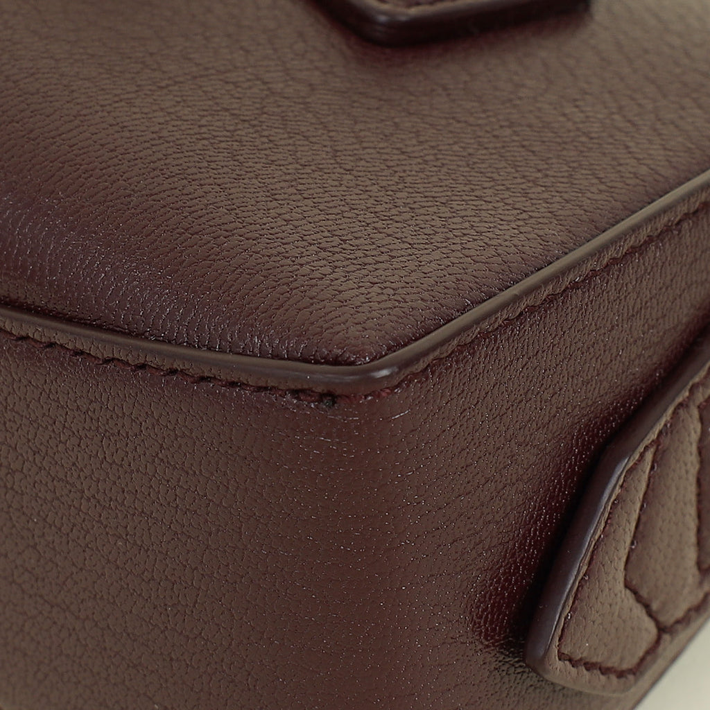 Alaia Burgundy Le Teckel Clutch Bag