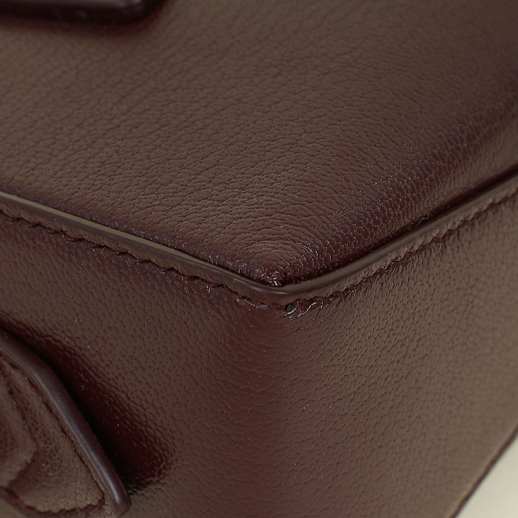 Alaia Burgundy Le Teckel Clutch Bag