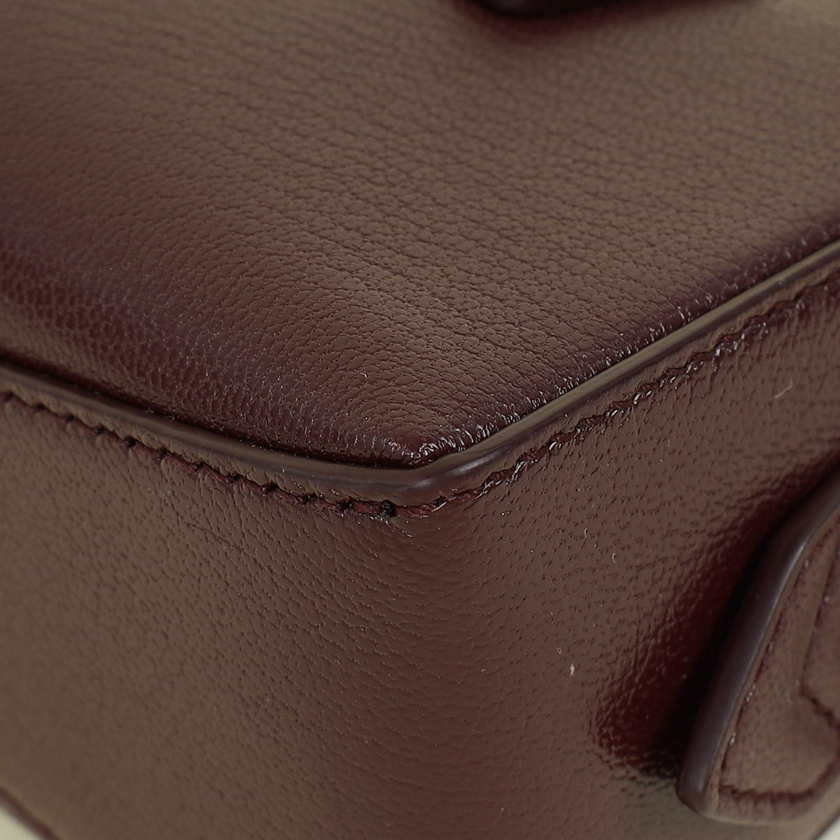 Alaia Burgundy Le Teckel Clutch Bag