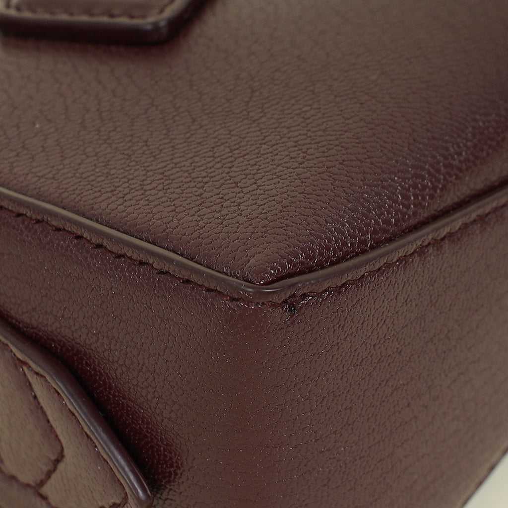 Alaia Burgundy Le Teckel Clutch Bag