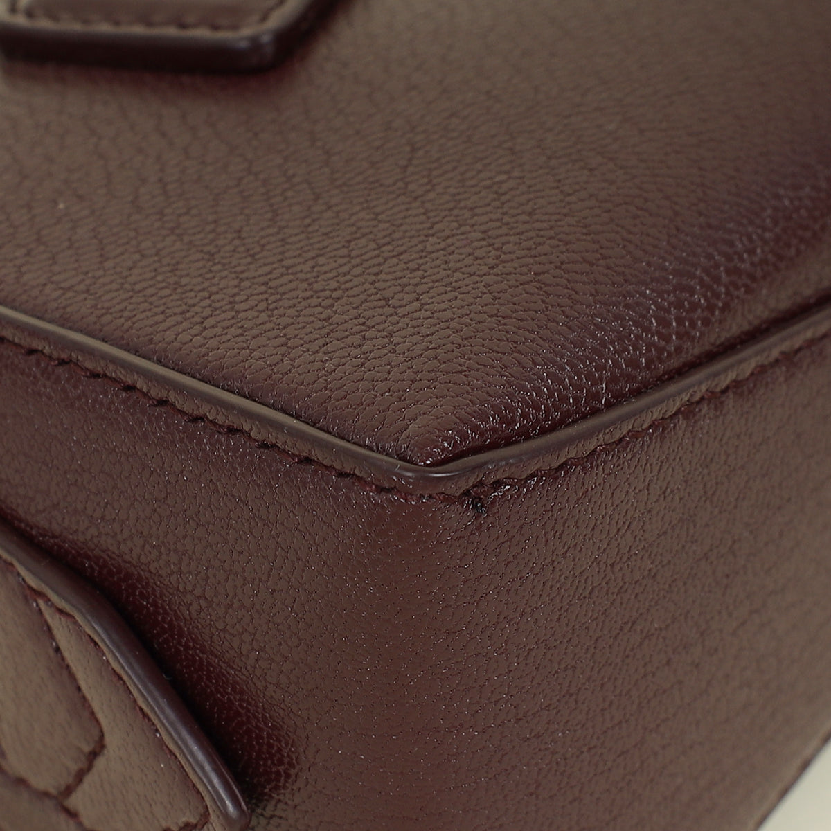 Alaia Burgundy Le Teckel Clutch Bag