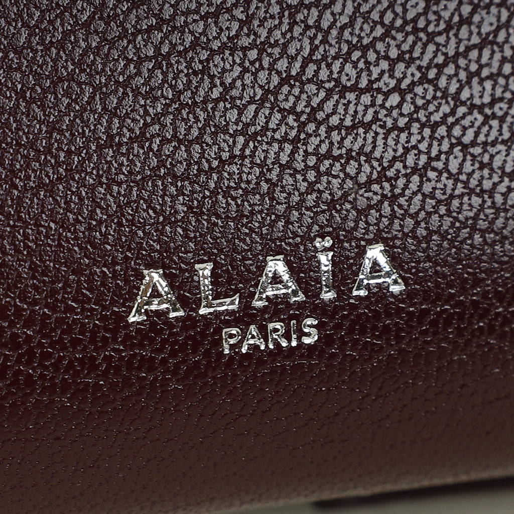 Alaia Burgundy Le Teckel Clutch Bag