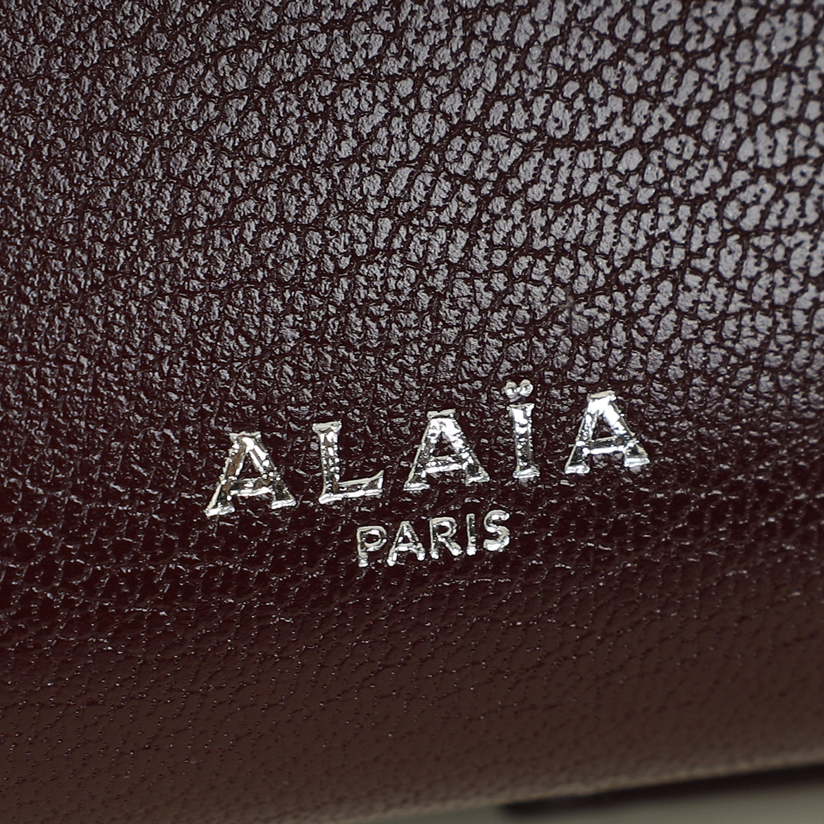 Alaia Burgundy Le Teckel Clutch Bag