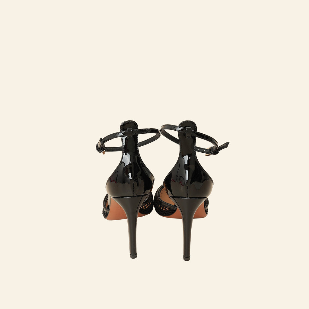 Alaïa Black High Fishnet 90mm Pumps 38