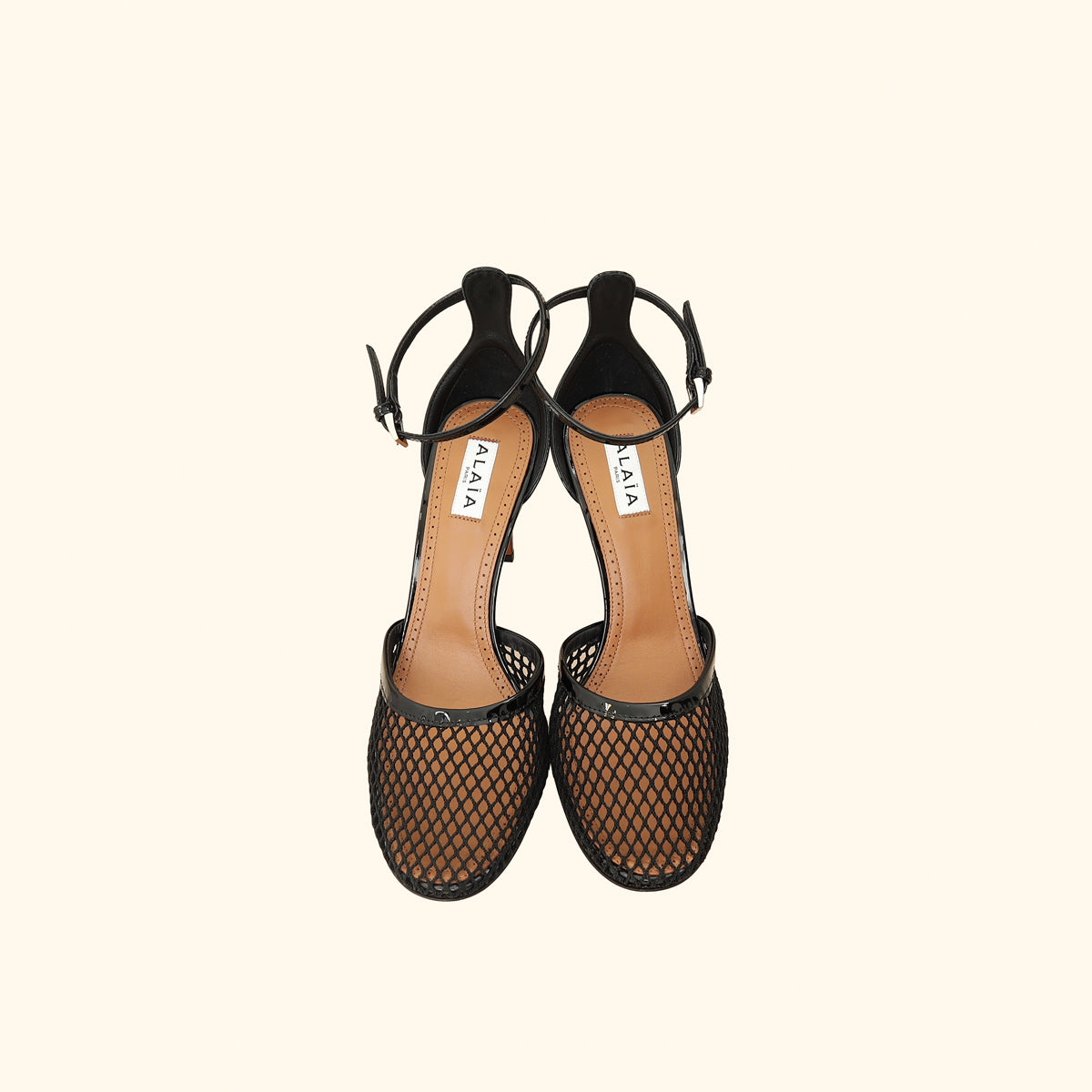 Alaïa Black High Fishnet 90mm Pumps 38