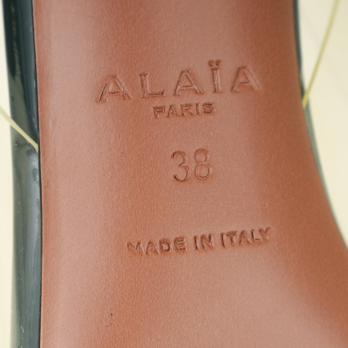 Alaia Dark Green Vert Bouteille Le Cœur Slingback Pumps 38