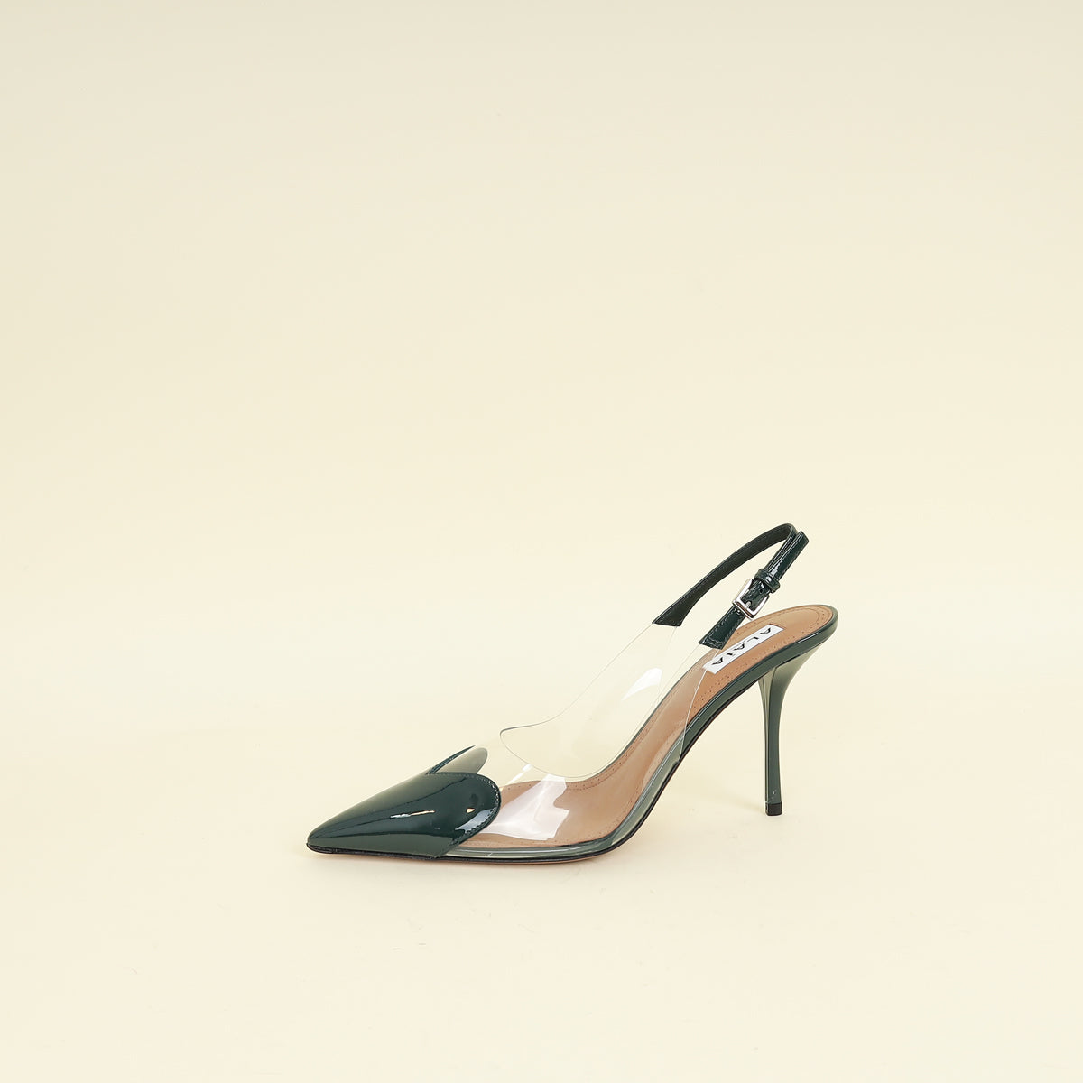 Alaïa Vert Bouteille Le Coeur Slingback Pump 38