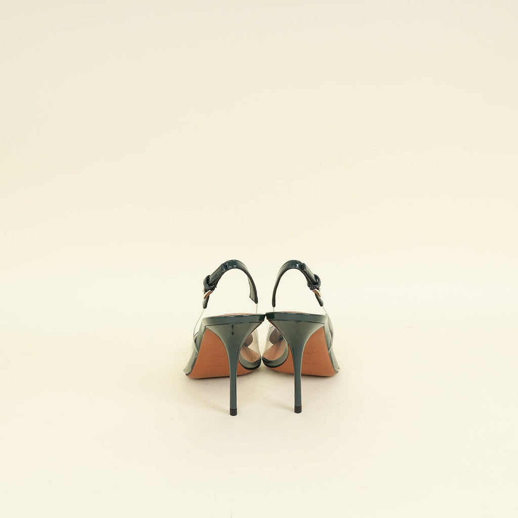 Alaïa Vert Bouteille Le Coeur Slingback Pump 38