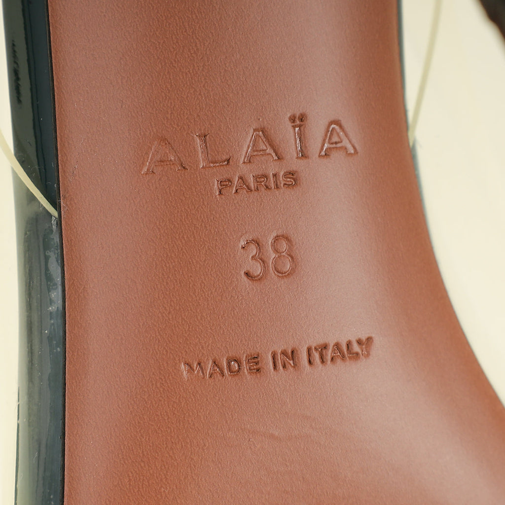 Alaïa Vert Bouteille Le Coeur Slingback Pump 38