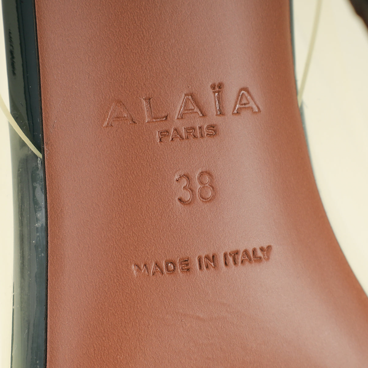 Alaïa Vert Bouteille Le Coeur Slingback Pump 38