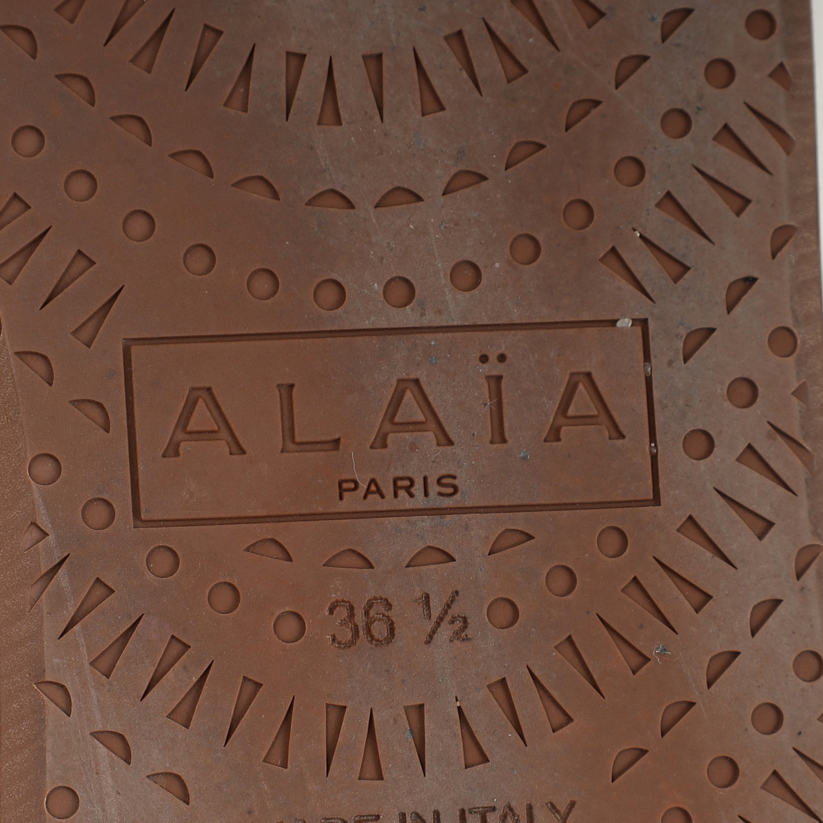 Alaïa White Crystal-embellished Ballet Flats 36.5