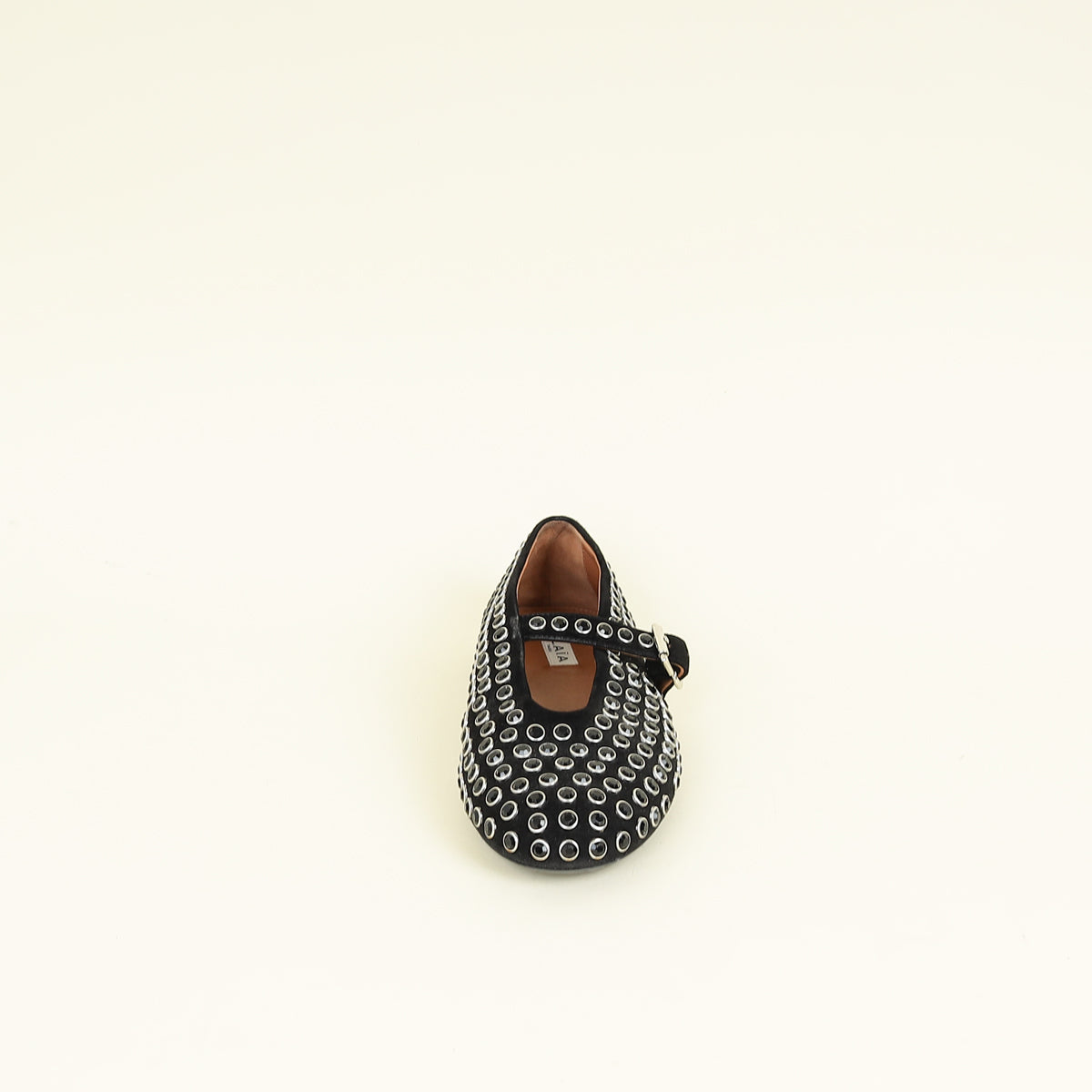 Alaïa Black Crystal-embellished Ballet Flats 37