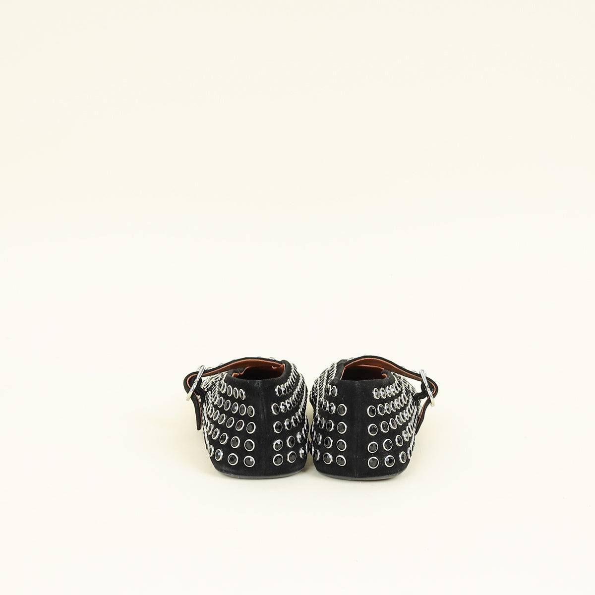 Alaïa Black Crystal-embellished Ballet Flats 37
