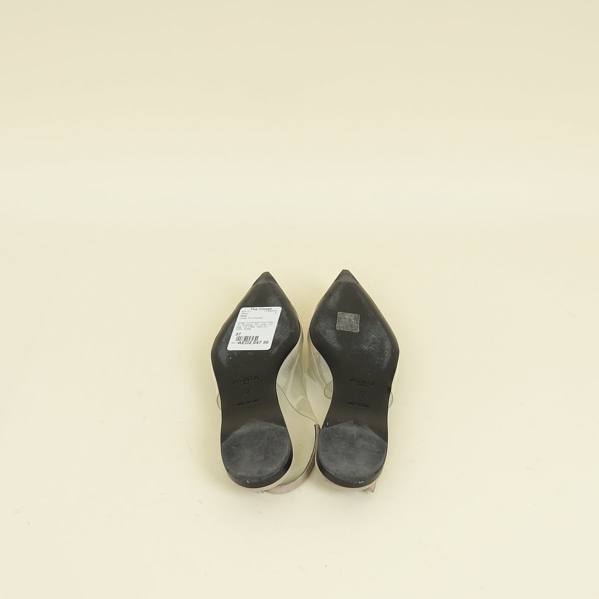 Alaia Grege Le Coeur Slingback Ballet Flats 37