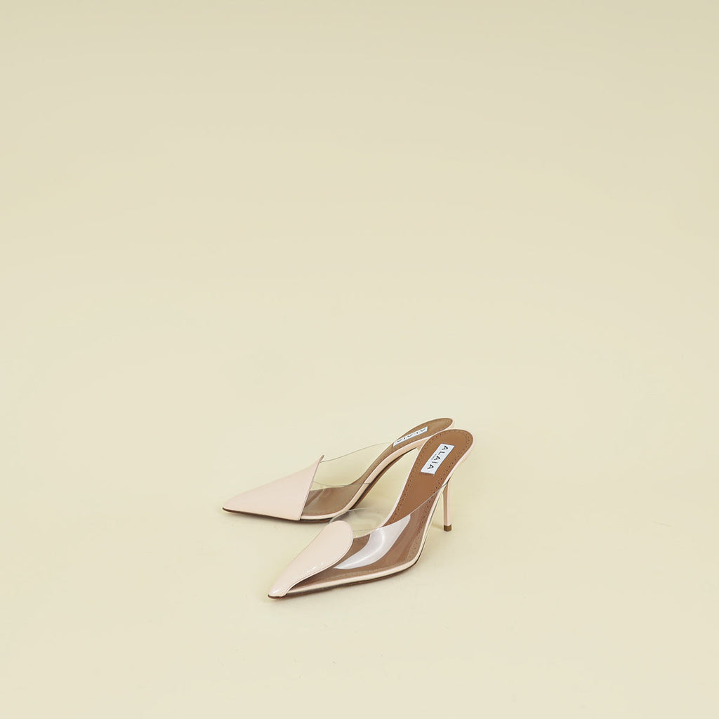 Alaia Bicolor Le Cœur Abstrait 90 Mules 37