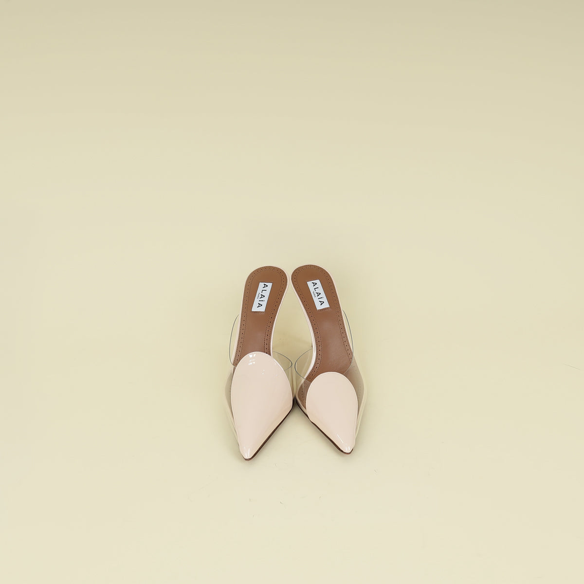 Alaia Bicolor Le Cœur Abstrait 90 Mules 37