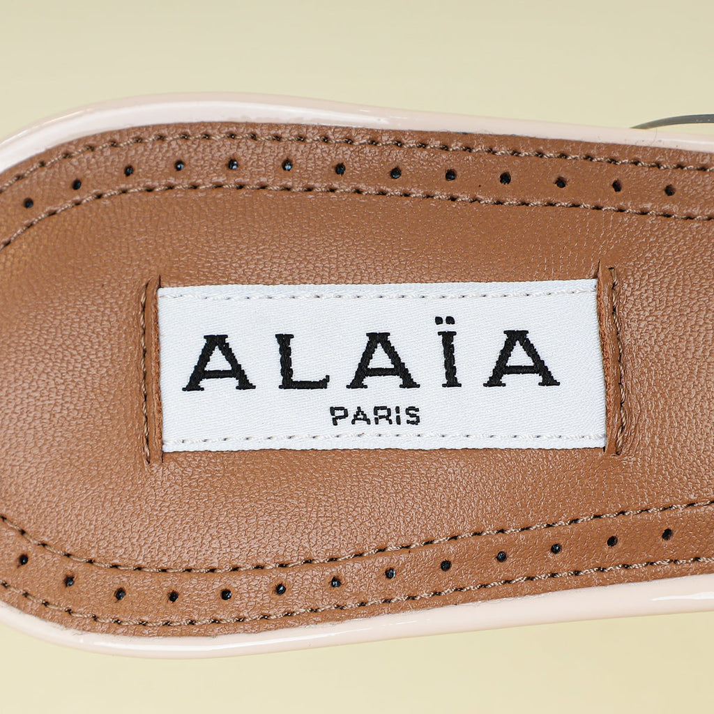 Alaia Bicolor Le Cœur Abstrait 90 Mules 37