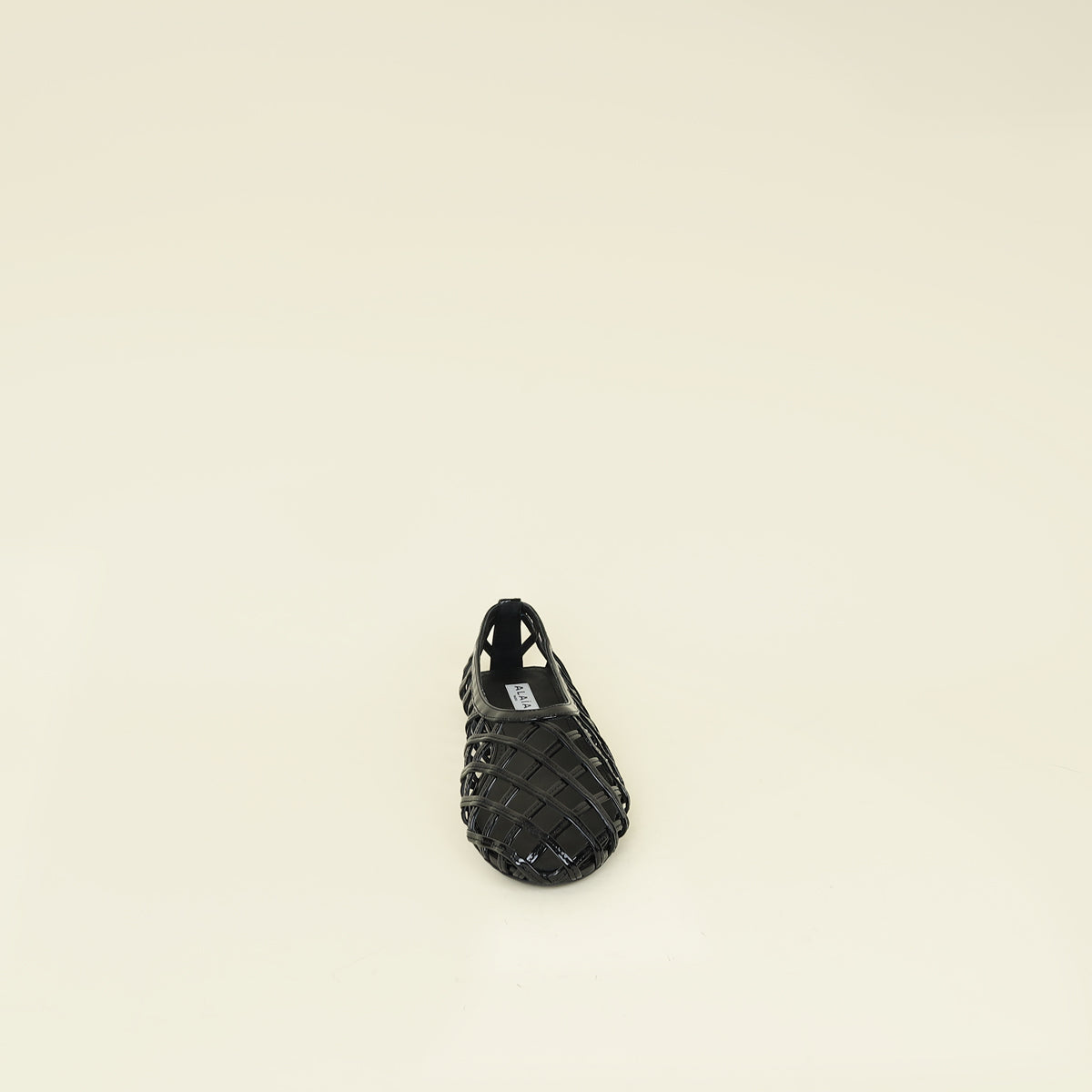 Alaia Black Cage Ballet Flats 38