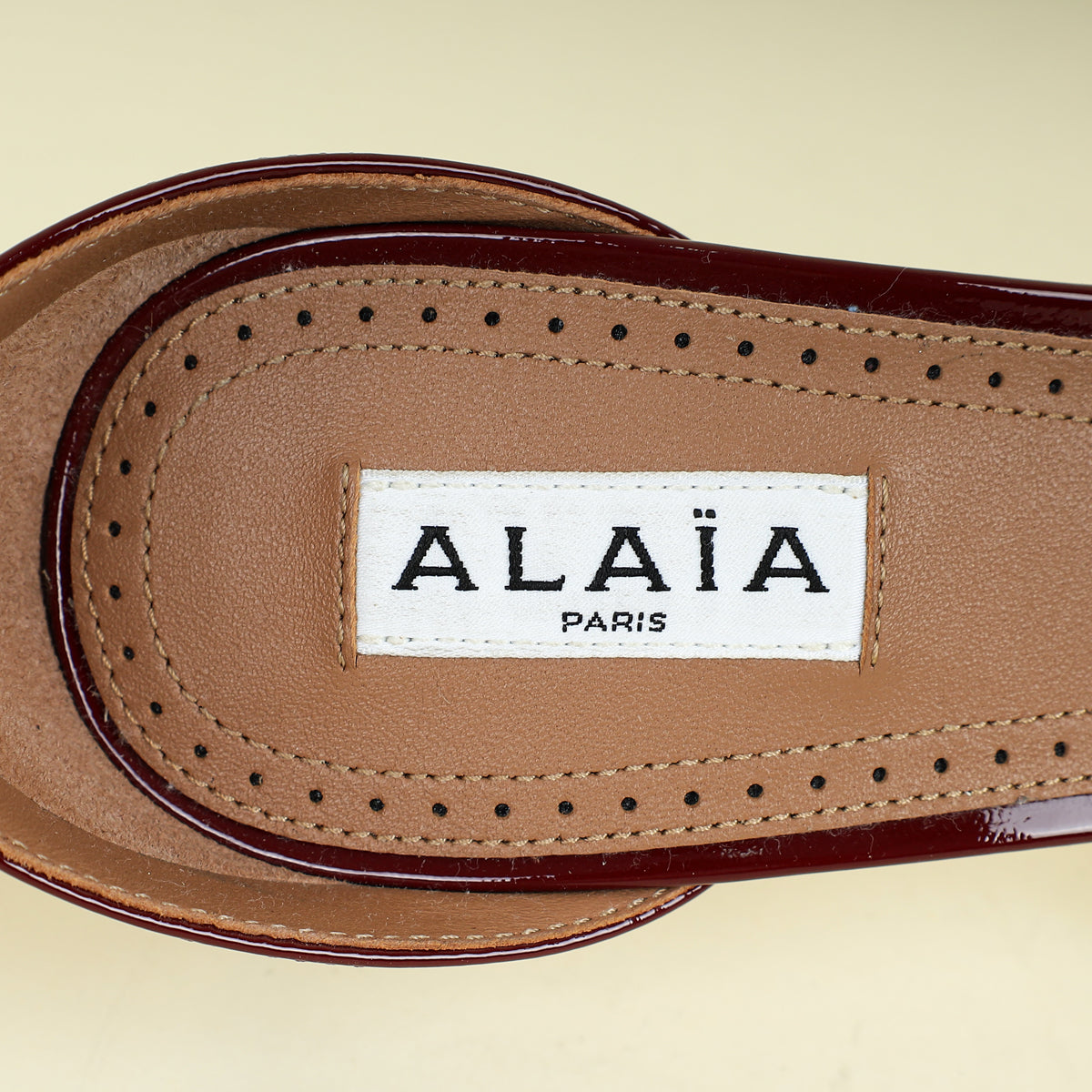 Alaia Rouge Grenat High Fishnet 90mm Pumps 39