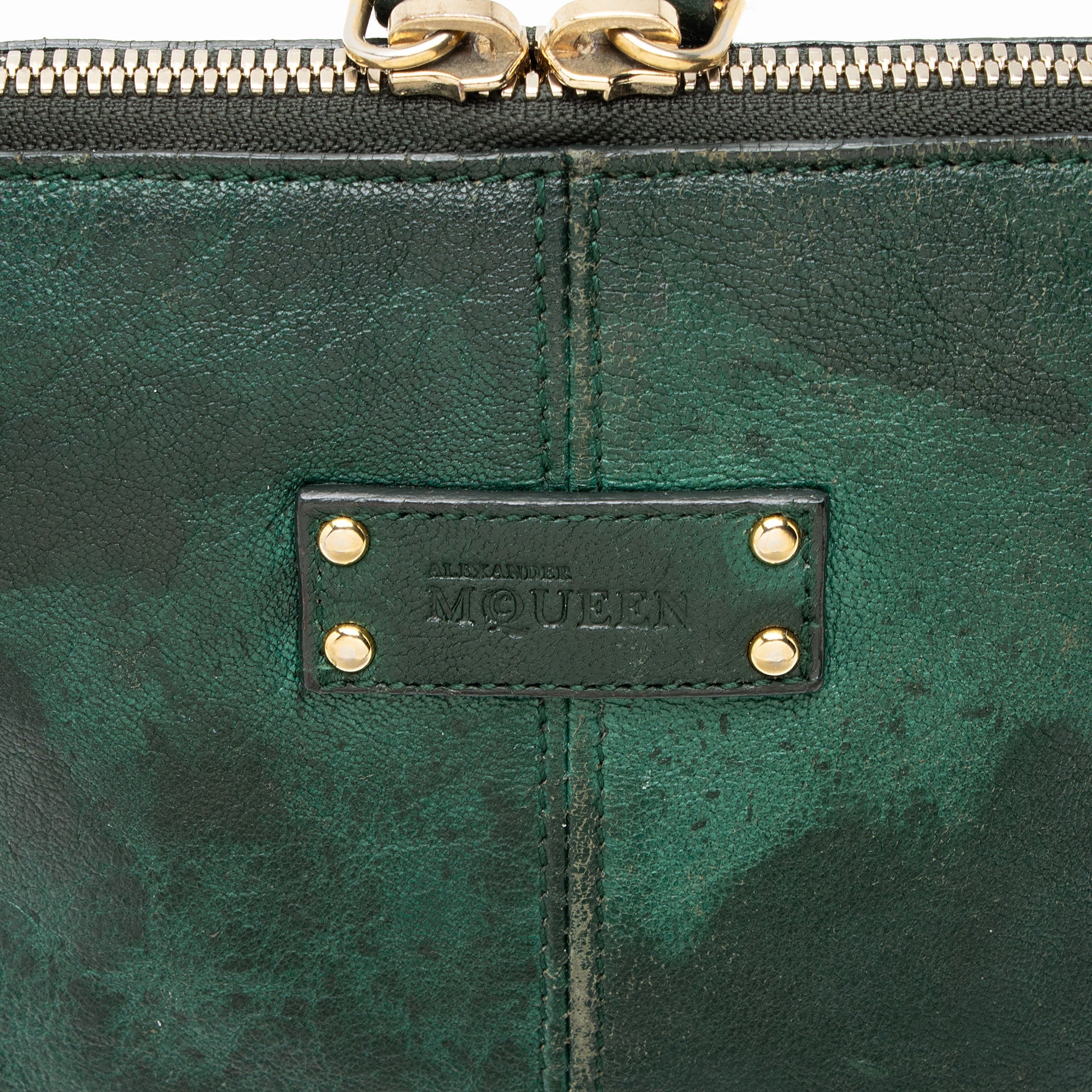 Alexander McQueen Calfskin De Manta Cosmetic Bag