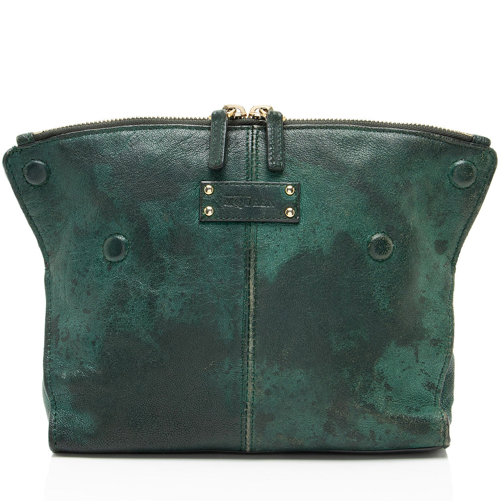 Alexander McQueen Calfskin De Manta Cosmetic Bag