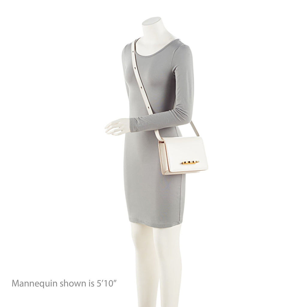 Alexander McQueen Calfskin Four-Ring Shoulder Bag