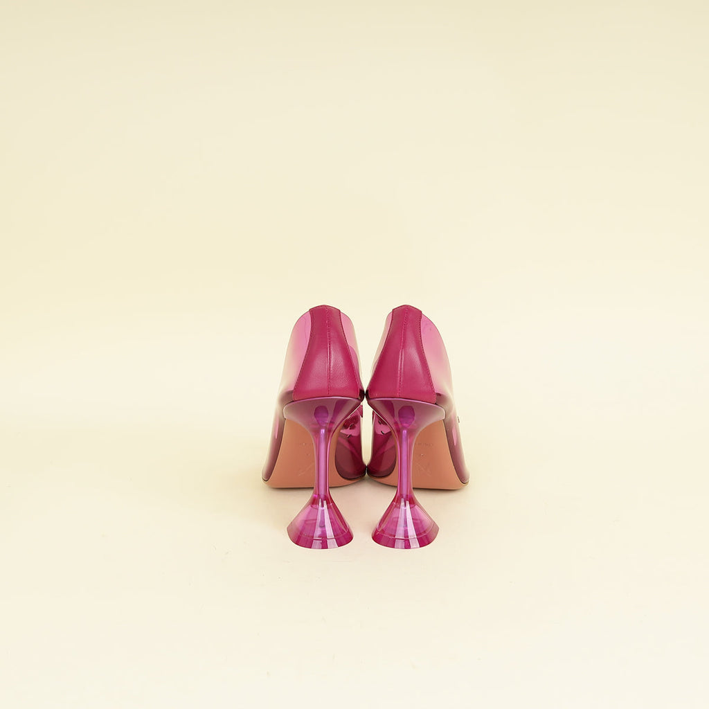 Amina Muaddi Fuchsia Rosie PVC Pump 39