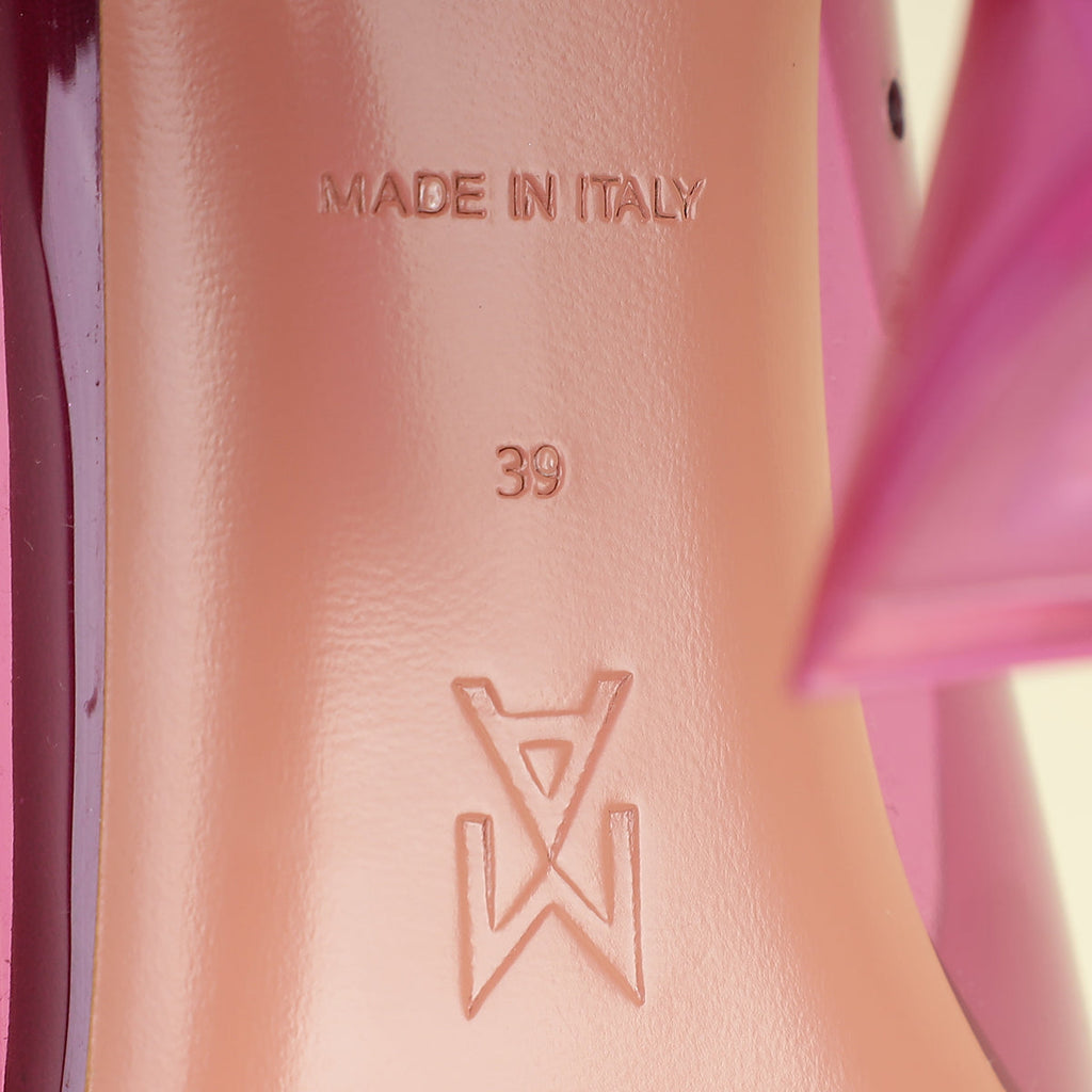 Amina Muaddi Fuchsia Rosie PVC Pump 39