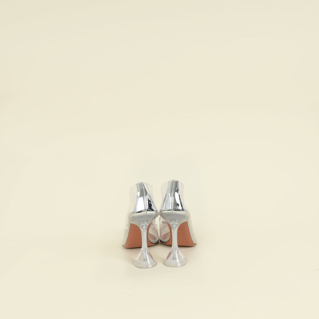 Amina Muaddi Clear Begum PVC Pump 37