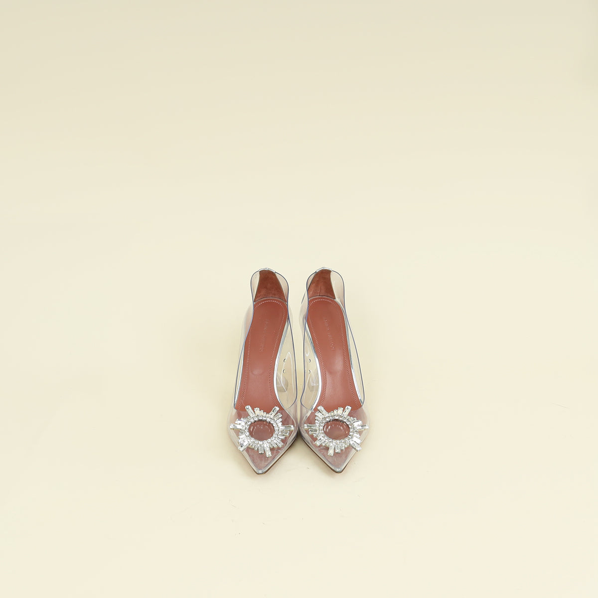 Amina Muaddi Clear Begum PVC Pump 37