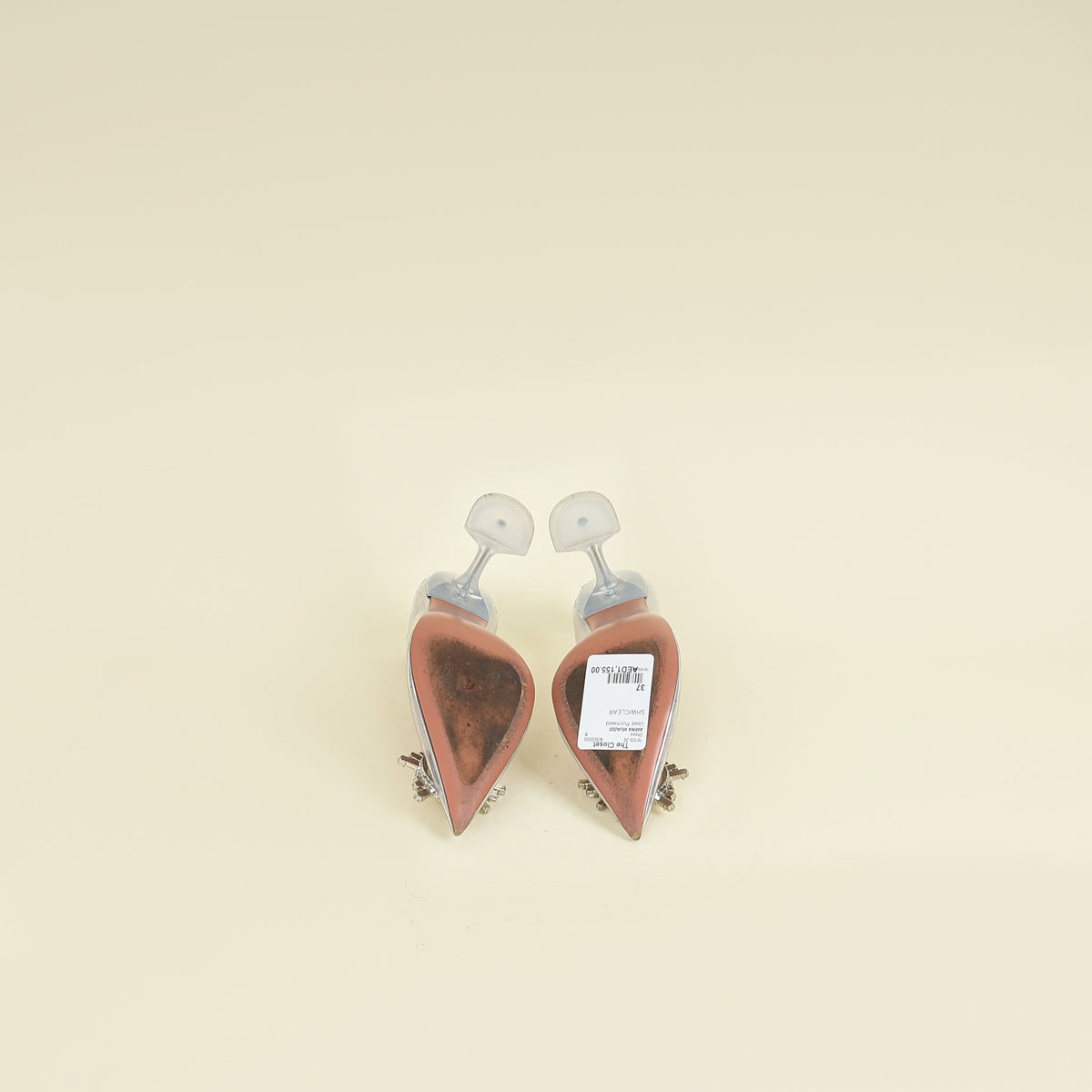 Amina Muaddi Clear Begum PVC Pump 37