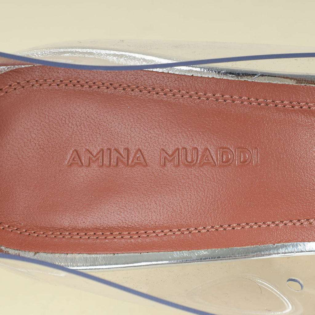 Amina Muaddi Clear Begum PVC Pump 37